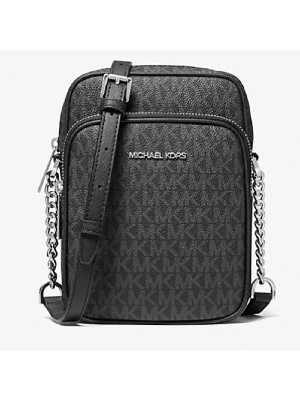 MICHAEL KORS JET SET TRAVEL MEDIUM LOGO CROSSBODY BAG